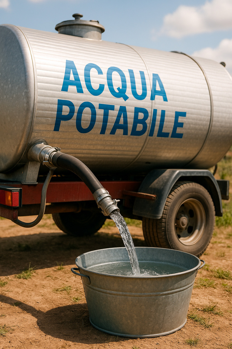 Acqua potabile in cisterna: cosa controllare quando si acquista acqua in autobotte